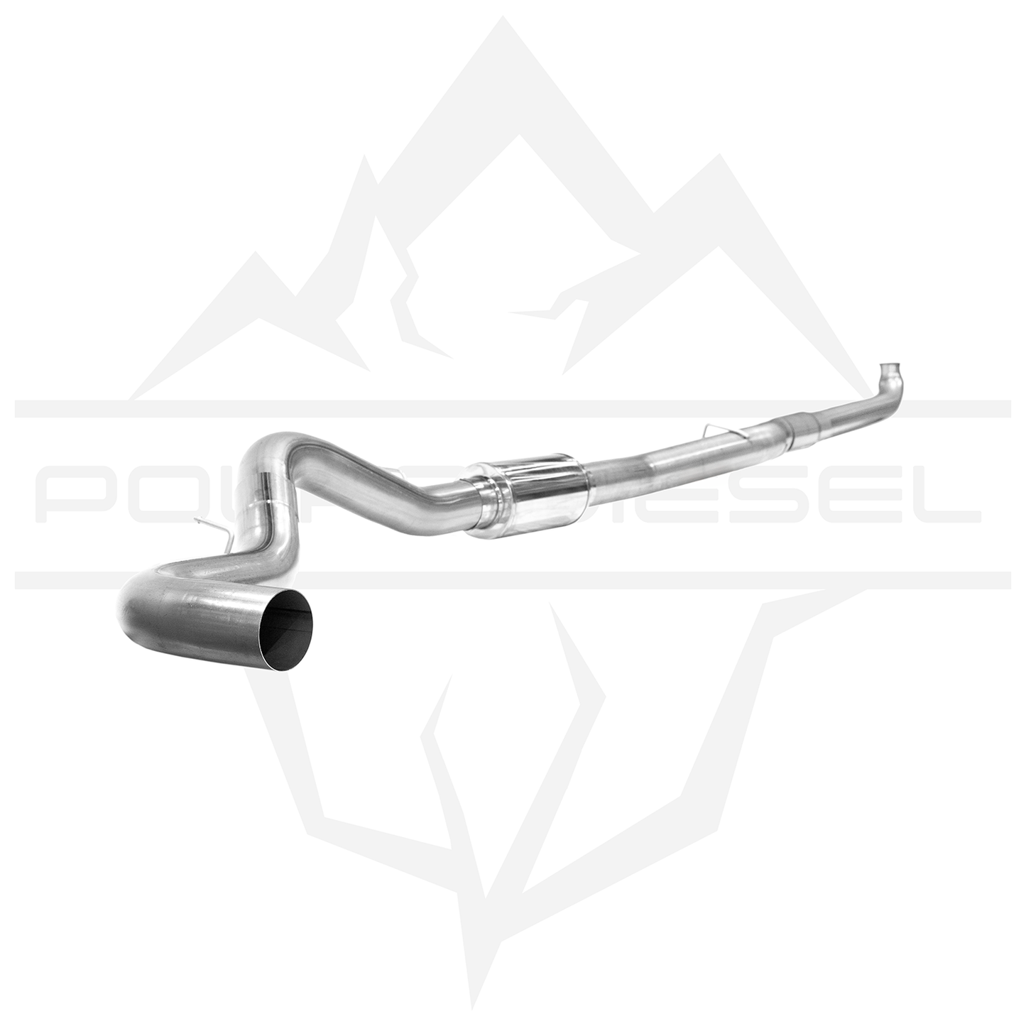 2007.5-2010 Duramax 6.6L 5" Polar Exhaust With Muffler