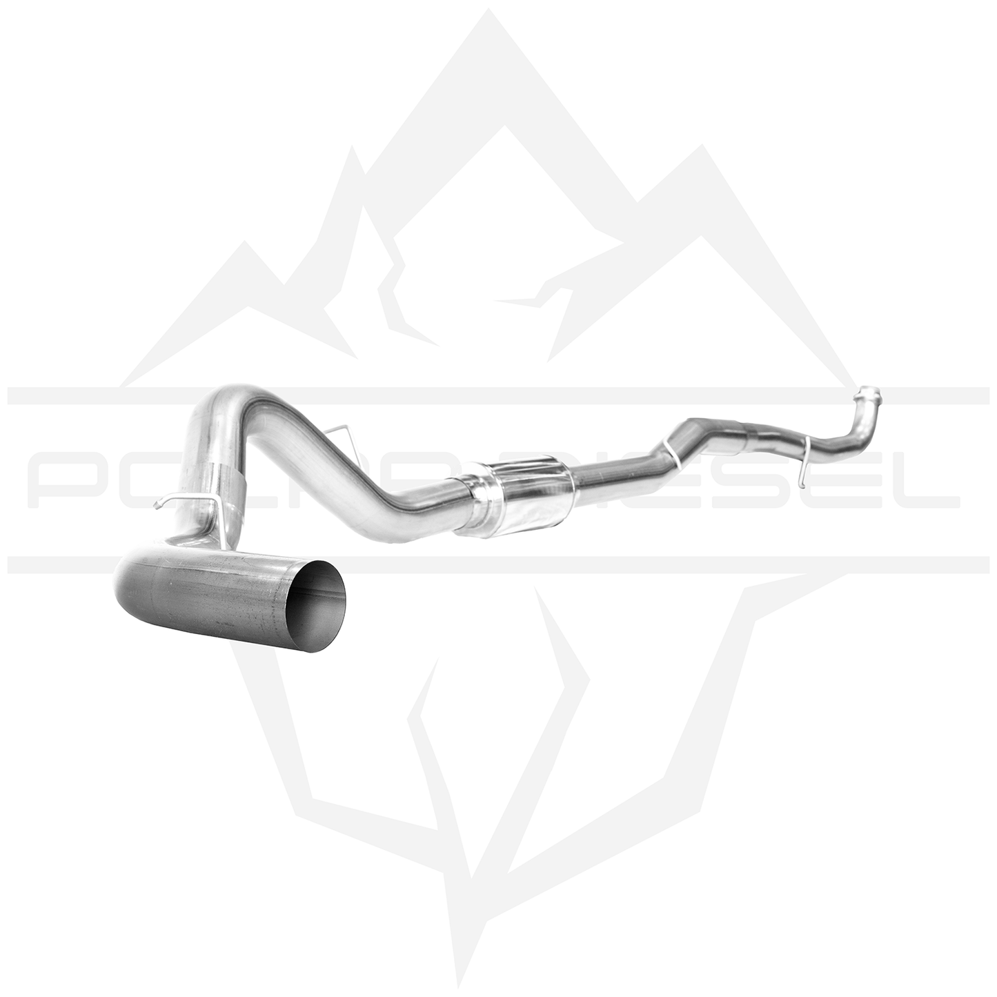 2015.5-2016 Duramax 6.6L 5" Polar Exhaust With Muffler