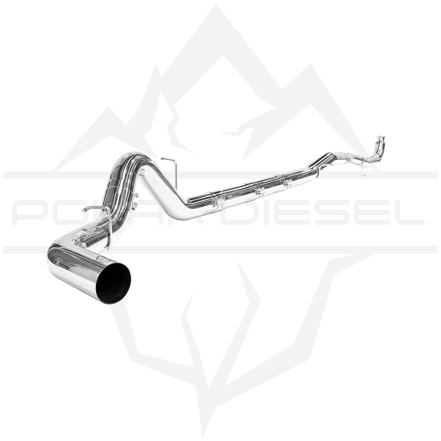 2011-2015 Duramax 6.6L 304SS 5" Polished Polar Exhaust
