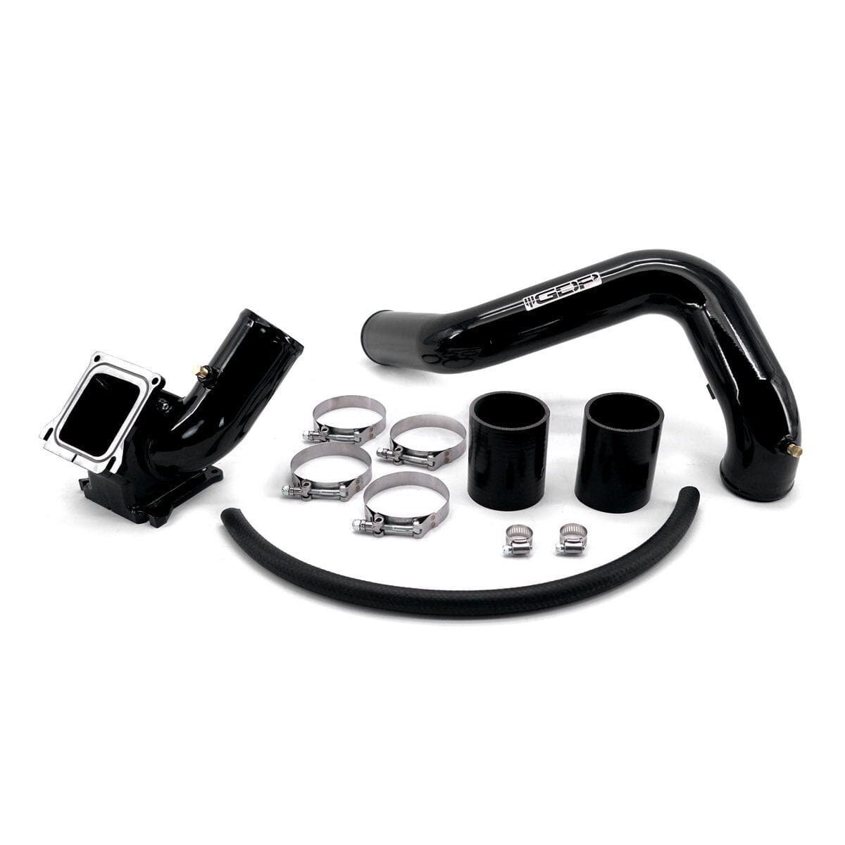 Max Flow Bridge And Cold Side Tube (behind Alt) (2006-2010 6.6L LBZ/LMM Duramax) Intercooler Piping GDP Black
