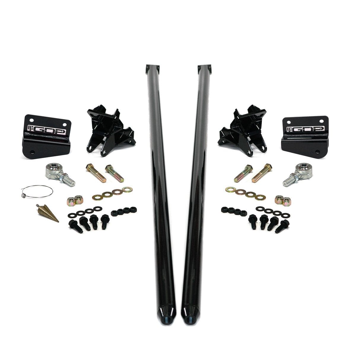 70" Bolt-on Traction Bars 4" Axle Diameter (2011-2019 6.6L Duramax) Traction Bars GDP Black