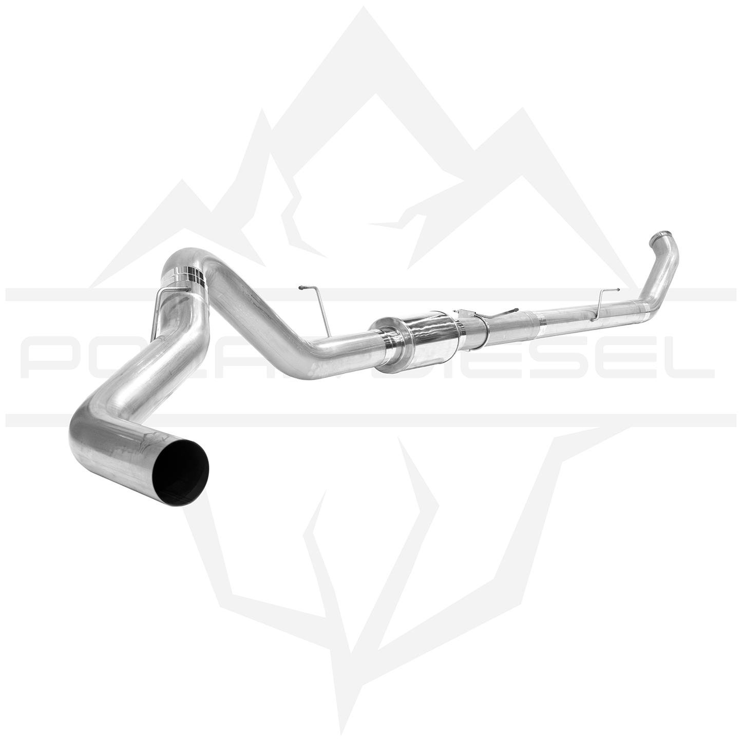 2010-2018 Cummins 6.7L 304SS 5" Polar Exhaust With Muffler