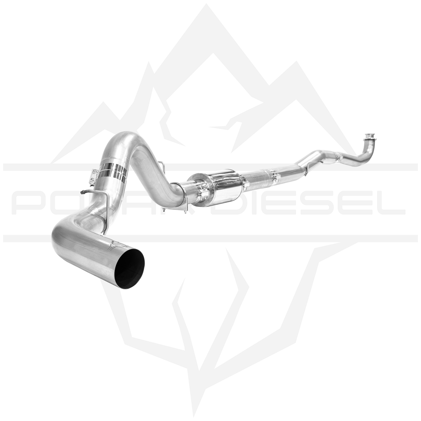 2017-2026 Duramax 6.6L 304SS 5" Polar Exhaust With Muffler