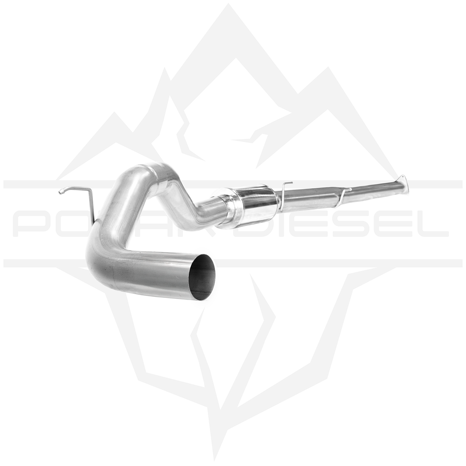 2016-2019 5.0L Cummins Nissan Titan 5" Polar Exhaust With Muffler - Alpine Diesel Inc.