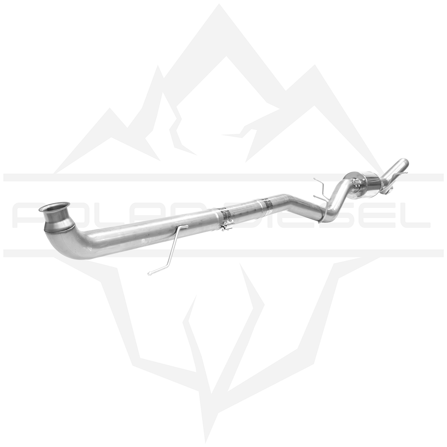 2007.5-2010 Duramax 6.6L 4" Polar Exhaust With Muffler