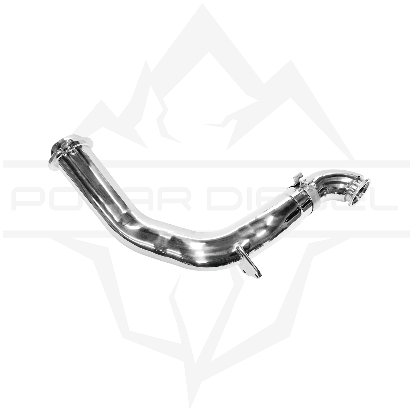 2023-2026 Ford Powerstroke 6.7L 304SS 5” Polished Downpipe Back Exhaust & Downpipe Package