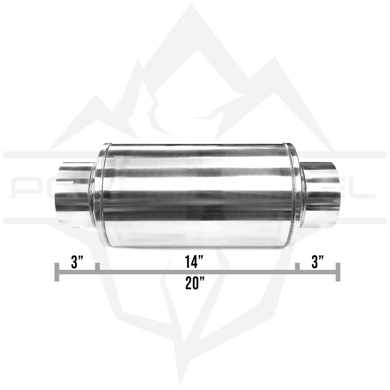 Standard 5" Polar Muffler - Alpine Diesel Inc.