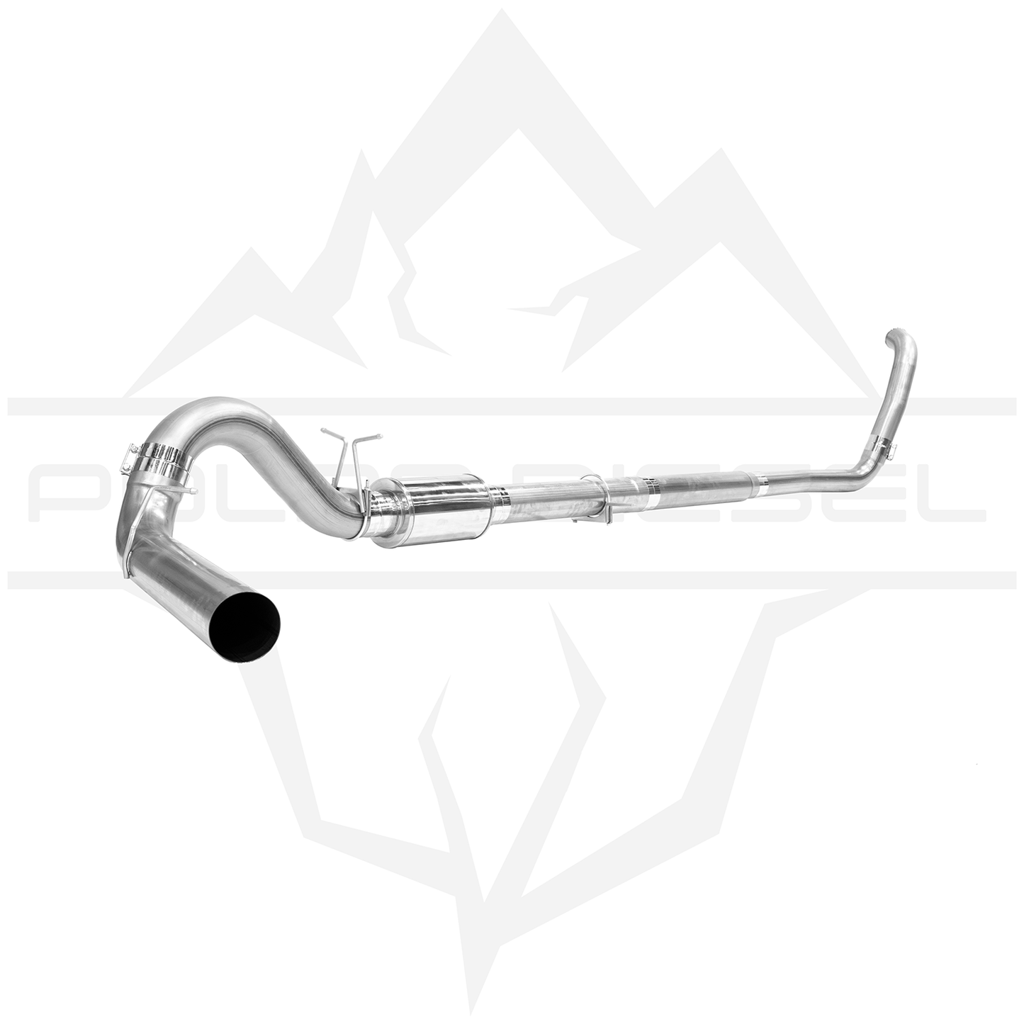 2003-2007 Ford Powerstroke 6.0L 5" Polar Exhaust With Muffler