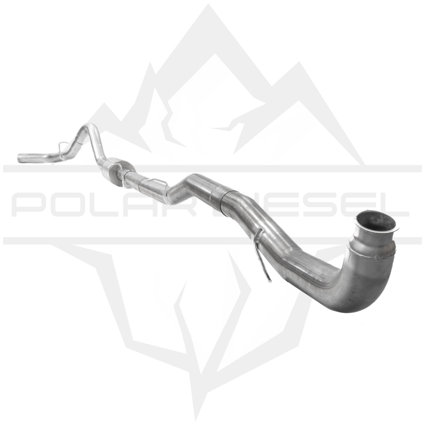 2011-2015 Duramax 6.6L 4" Polar Exhaust With Muffler