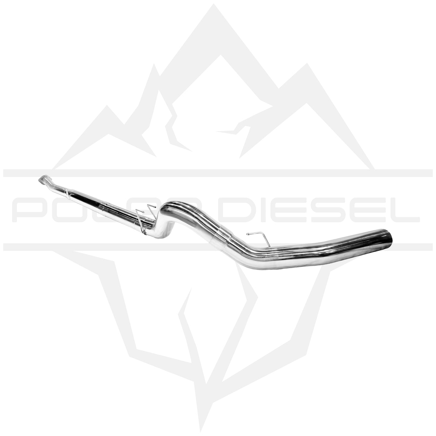 2023-2026 Ford Powerstroke 6.7L 304SS 5” Polished Downpipe Back Exhaust & Downpipe Package