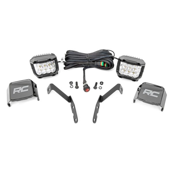 LED Light Kit - Ditch Mount - 3" OSRAM - Wide - Chevy 1500 & Chevy GMC 2500HD 3500HD (07-14)