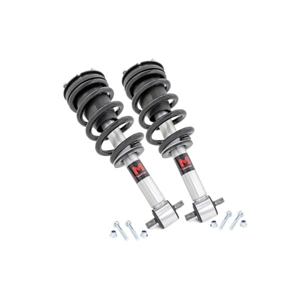 Rough Country M1 Adjustable Leveling Struts - Monotube - 0-2 in - Chevy GMC 1500 Truck & SUV (07-14)