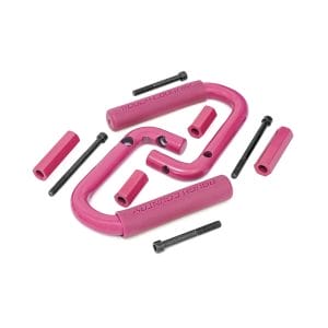 Rough Country Grab Handles - Steel - Front - Pink - Jeep Wrangler JK (2007-2018)