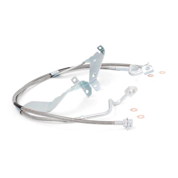 Rough Country Brake Lines - Stainless - FR - 4-6 Inch Lift - Ford Super Duty (08-16)