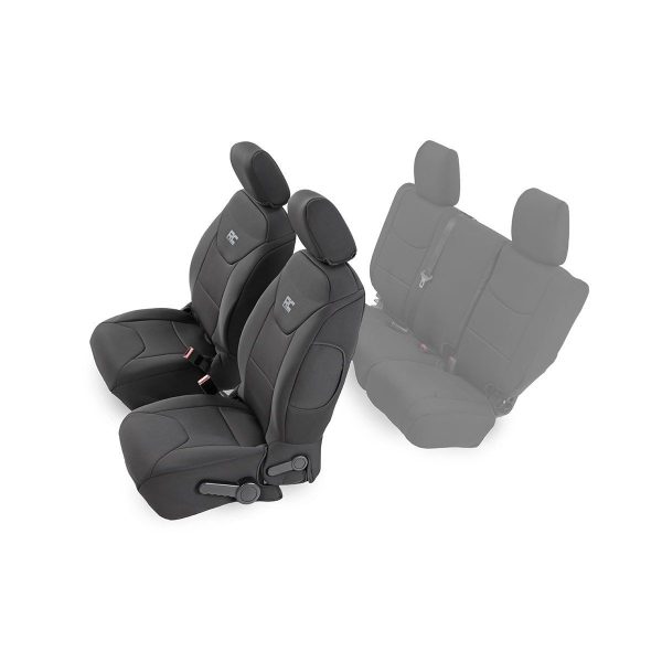 Rough Country Seat Covers - Front - Jeep Wrangler JK 4WD (2013-2018)