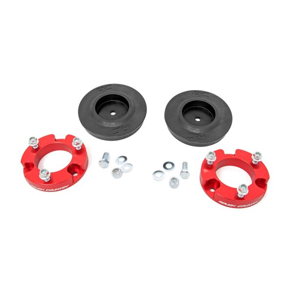 Rough Country 2 Inch Lift Kit - Red Spacers - Toyota 4Runner 4WD (2010-2023)