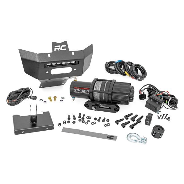 Winch Bumper - 4500-Lb Winch - Black Series LED - 6" Light - Can-Am Renegade