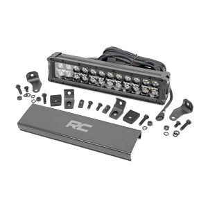 Rough Country Black Series LED Light - 12 Inch - Dual Row - White DRL