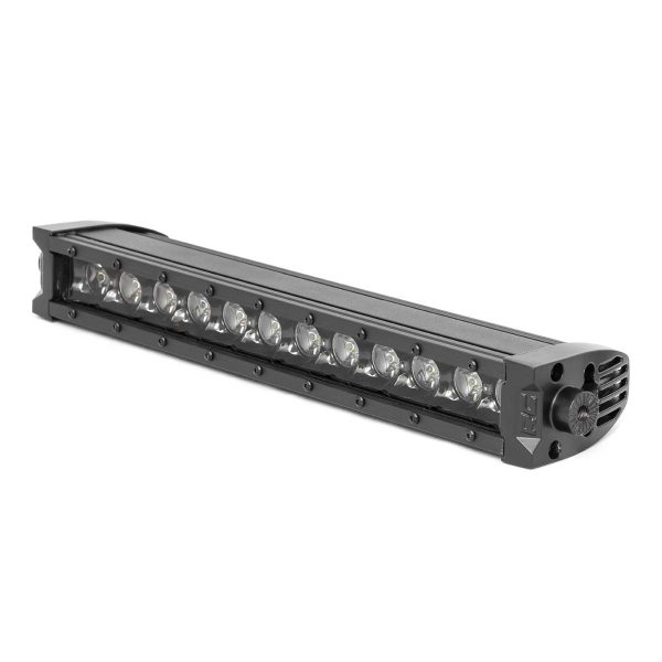 Rough Country Black Series LED Light Bar - Cool White DRL - 12 Inch - Single Row