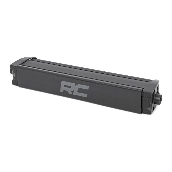 Rough Country Black Series LED Light Bar - Cool White DRL - 12 Inch - Single Row