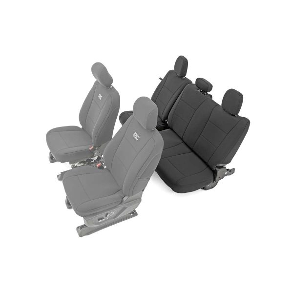 Rough Country Seat Covers - Rear Bench Seat - Ford F-150 Lightning F-250 F-350 (15-23)