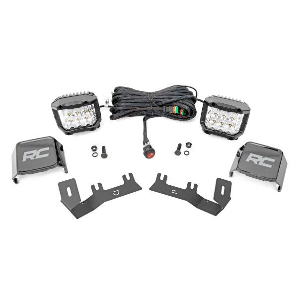 LED Ditch Light Kit - 3in OSRAM Pair - Wide - Chevy GMC 1500 (14-18)