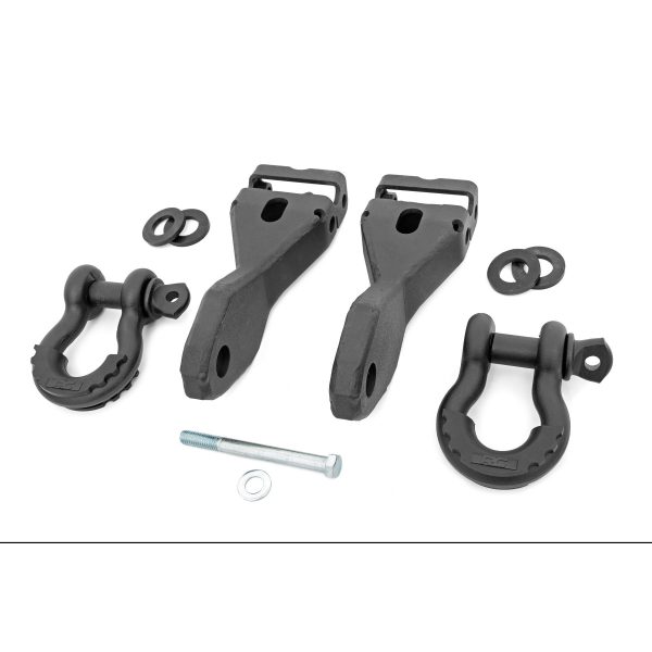 Tow Hook Brackets - D-Ring Combo - Chevy Silverado 1500 (14-18)