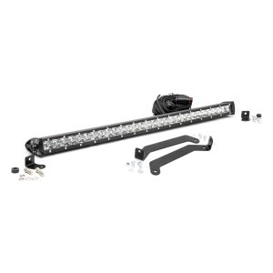 Rough Country LED Light - Bumper Mount - 30 in Chrome Single Row - Subaru Forester (14-18)