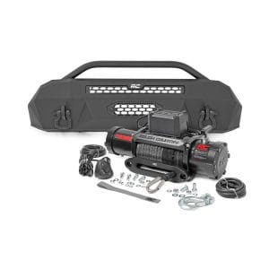 Front Bumper - Hybrid - 12000-Lb Pro Series Winch - Synthetic Rope - Toyota Tacoma (16-23)