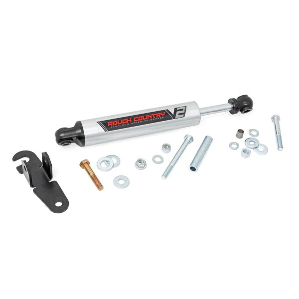 Rough Country V2 Steering Stabilizer - Chevy GMC 2500HD 3500HD (16-23)