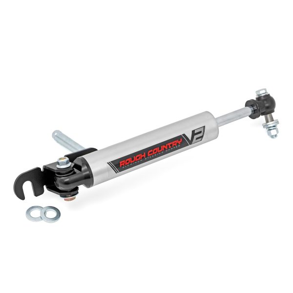 Rough Country V2 Steering Stabilizer - Chevy GMC 2500HD 3500HD (16-23)