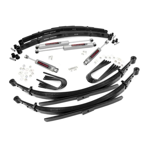 2 Inch Lift - 52 Inch Rear Springs - Chevy GMC 3 4-Ton Suburban C25 K25 Truck (73-76)