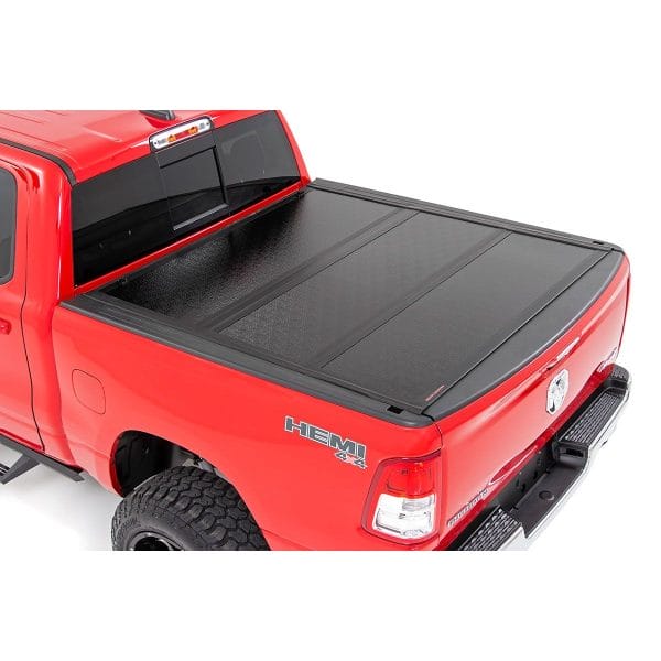 Rough Country Hard Low Profile Bed Cover - 5'7 in Bed - No Rambox - Ram 1500 (19-23) 1500 TRX (21-23)