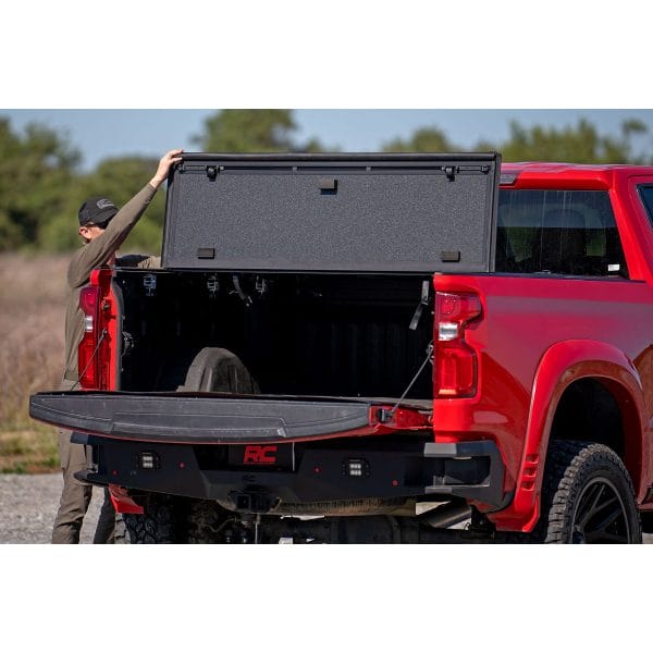 Hard Tri-Fold Flip Up Bed Cover - 6'7" Bed - Chevy GMC 1500 (19-23)