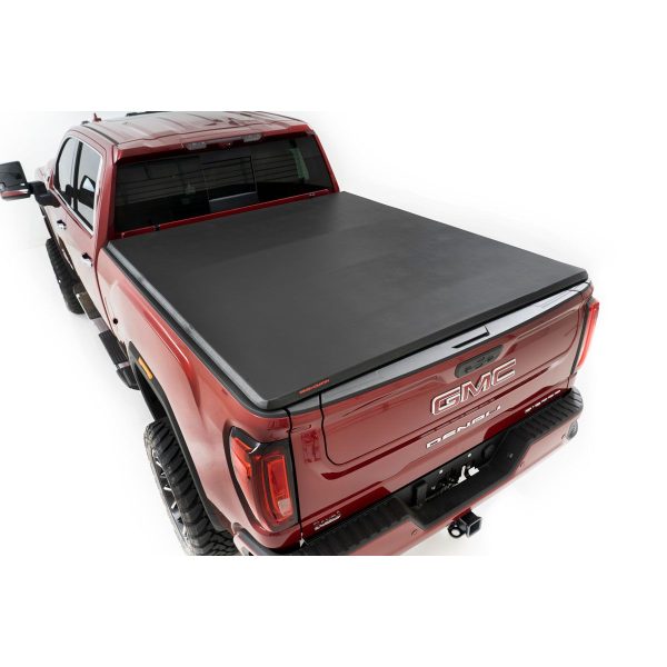 Rough Country Bed Cover - Tri Fold - Soft - 6'7 in Bed - Chevy GMC 2500HD (20-23)