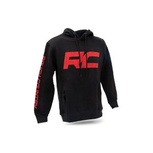 Rough Country Hoodie - RC Tread Sleeve - Black - SM