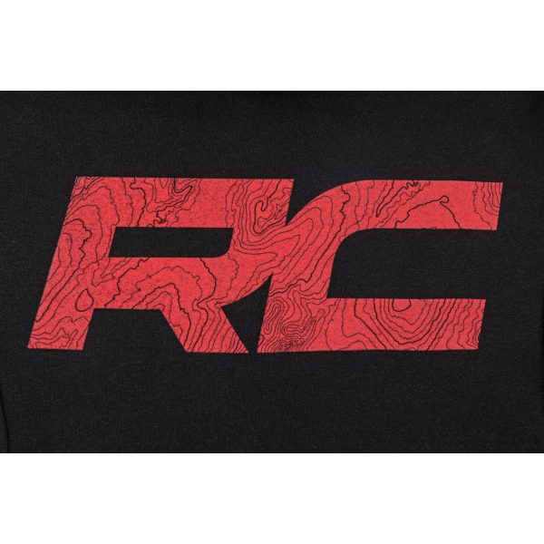 Rough Country Hoodie - RC Tread Sleeve - Black - SM