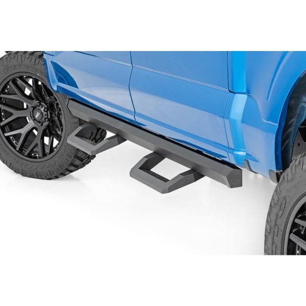 SR2 Adjustable Aluminum Steps - Crew Cab - Ford F-150 Lightning F-250 F-350 Raptor (15-23)