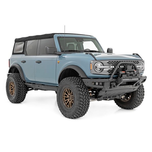 Rough Country Rock Sliders - Heavy Duty l 4-Door - Ford Bronco 4WD (2021-2023)