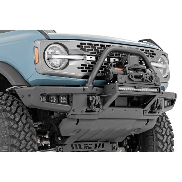 High Winch Mount - All Models - 20 Inch Black Single Row LED - Ford Bronco (21-23)