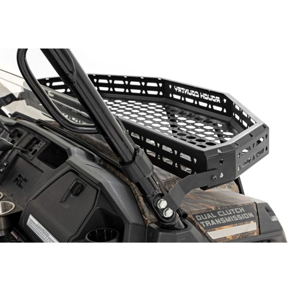 Front Cargo Rack - Black Series LED - 6" Light - Slime Line - Honda Pioneer 1000 Pioneer 1000-5