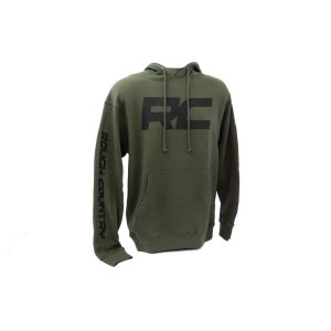 Rough Country Hoodie - RC Topographical Sleeve - Army Green - LG