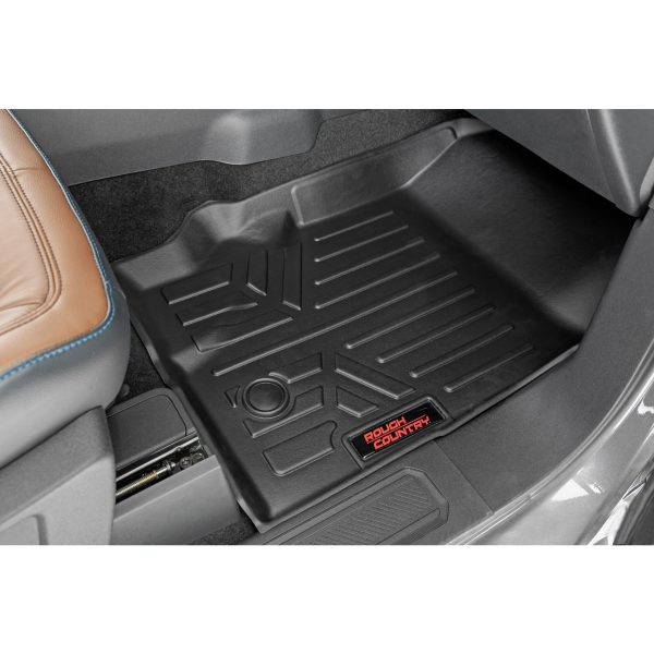 Rough Country Floor Mats - Front & Rear - Ford Bronco 4WD (2021-2023)