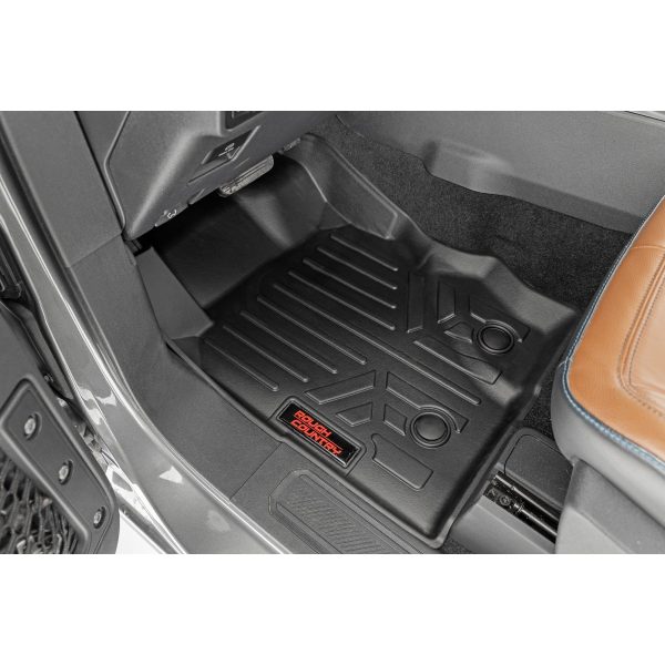 Rough Country Floor Mats - Front & Rear - Ford Bronco 4WD (2021-2023)