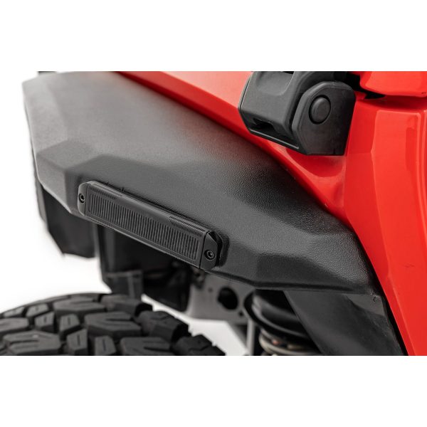 Rough Country High Clearance LED Flat Fender Flare Kit - UV Treated - - Jeep Wrangler JL (18-23)