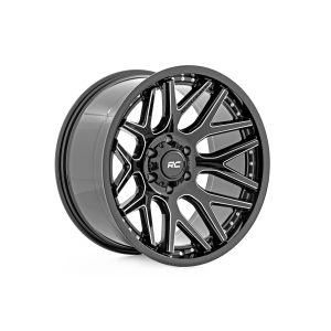 Rough Country Rough Country 95 Series Wheel - Machined One-Piece - Gloss Black - 20x10 - 8x170 - -19mm