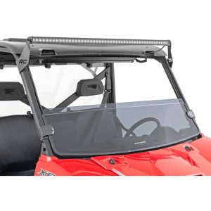 Rough Country Tinted Half Windshield - Scratch Resistant - Polaris Ranger 1000 Ranger XP 900 1000