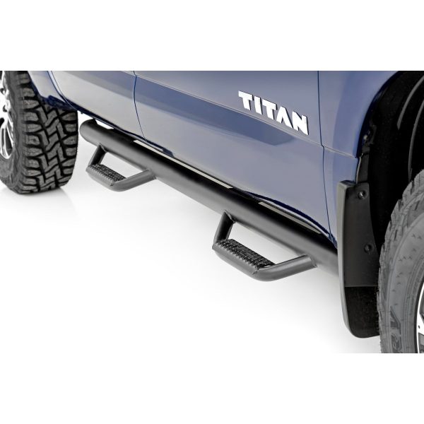 Rough Country Nerf Steps - Cab Length - Crew Cab - Nissan Titan (17-22) Titan XD (16-21)