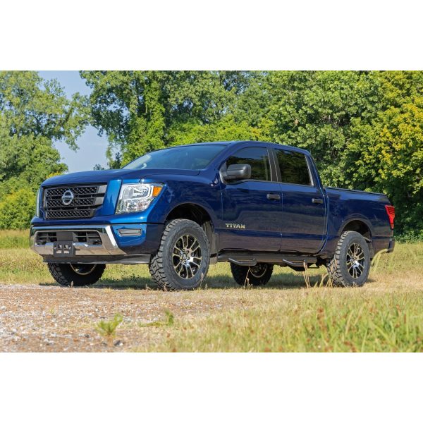 Rough Country Nerf Steps - Cab Length - Crew Cab - Nissan Titan (17-22) Titan XD (16-21)