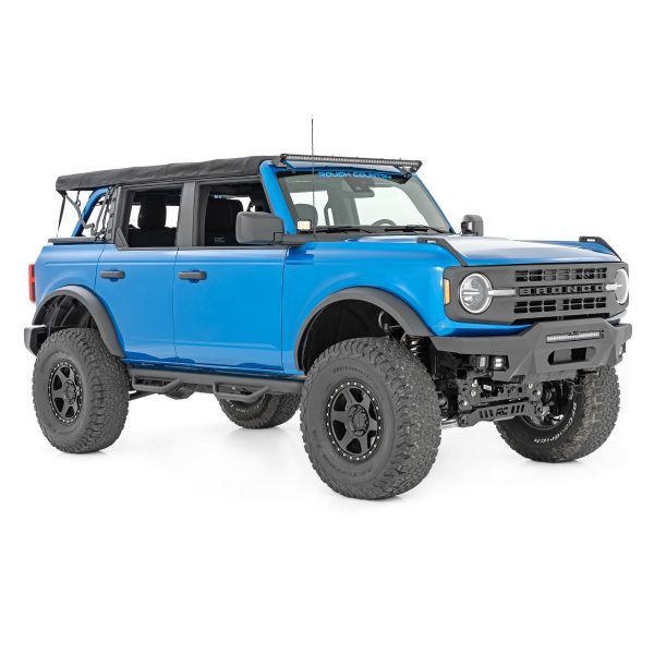 Rough Country Nerf Steps - Wheel to Wheel - 4 Door - Ford Bronco 4WD (2021-2023)